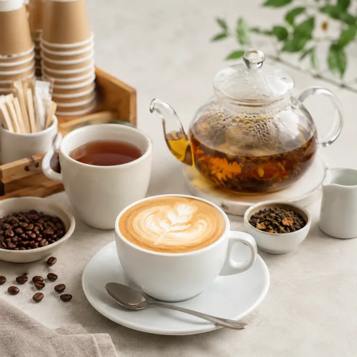 Coffee & tea arrangement