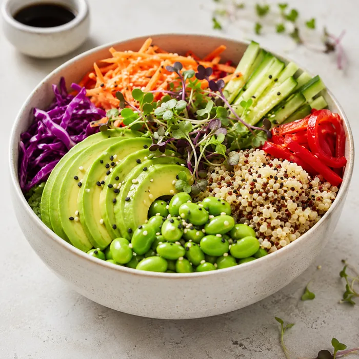 Vegan poke bowl